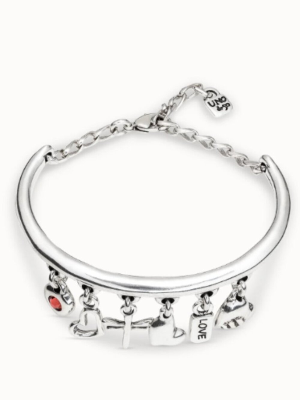 UNO de 50 Bracelet • DRAGONFLY LOVE • Silver plated • Size M